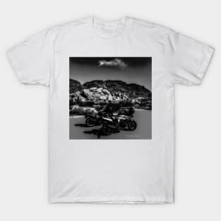 Desert Riders - Black and White T-Shirt